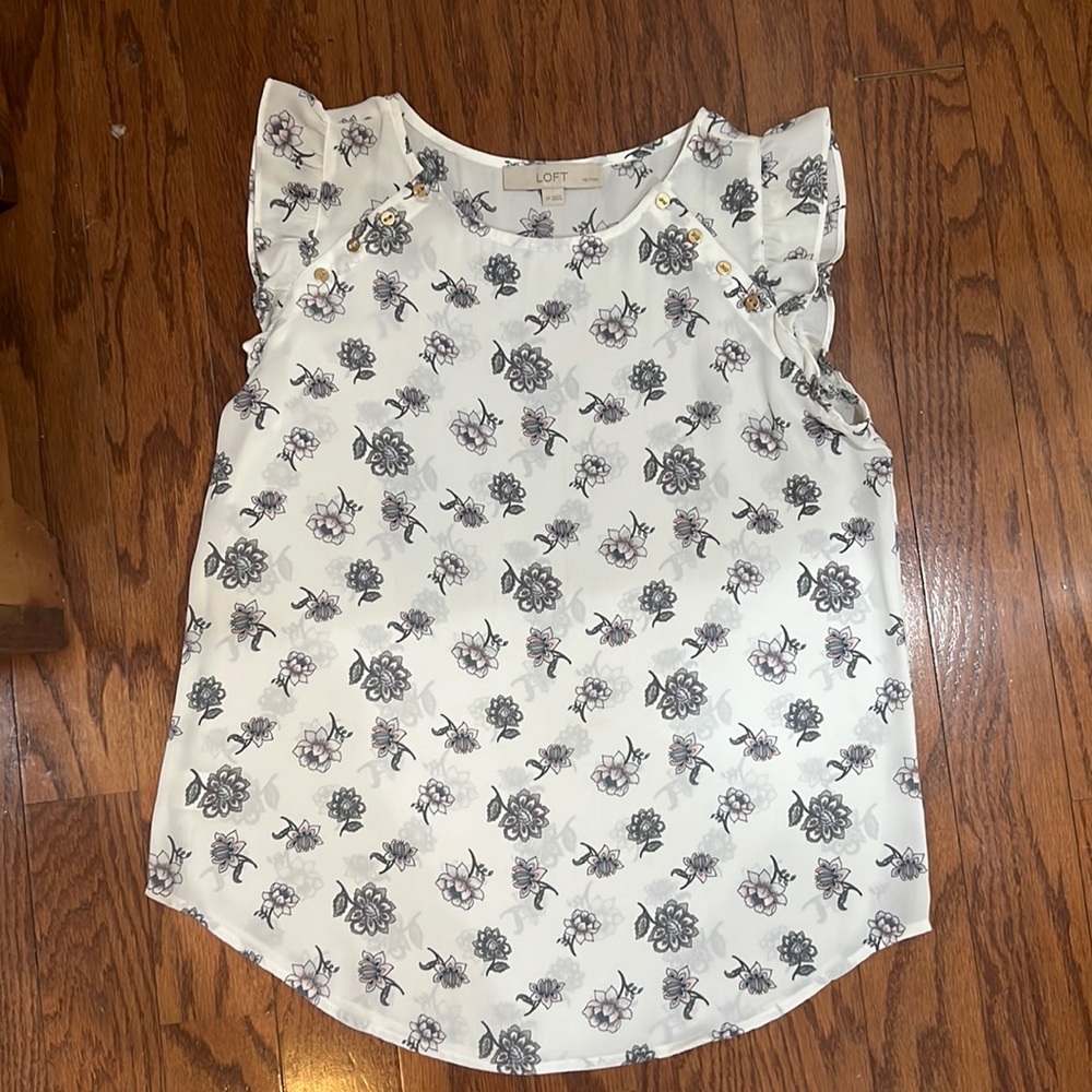Loft Petite Floral Blouse (SP)